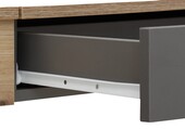 Schreibtisch SIGNE mit Spiegel in eiche/anthrazit, 110 cm