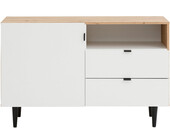 1-trg. Sideboard LAHANA in eiche/weiß, Breite 120 cm