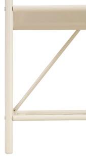 Kompaktgarderobe ROSE mit 5 Haken, Metall cremeweiß lackiert
