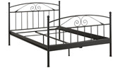 Metallbett FLORENZ 140x200 cm in schwarz, *Sonderartikel