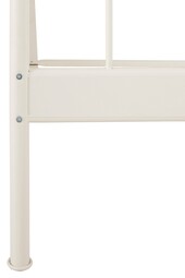 Bett FLORENZ 180x200 cm aus Metall in cremeweiß