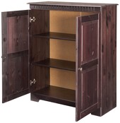 2 trg. Schrank CARLA aus Kiefer Massivholz in havana