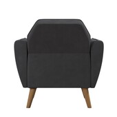 Sessel Teresa (1-St), Bezug in Samtoptik, Diamant-Steppung, Sitzhöhe 44,5 cm in grau