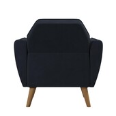 Sessel Teresa (1-St), Bezug in Samtoptik, Diamant-Steppung, Sitzhöhe 44,5 cm in blau