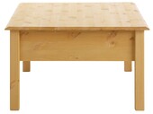 Couchtisch LENE mit Schublade Kiefer gebeizt geölt, 110 cm