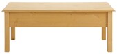 Couchtisch LENE mit Schublade Kiefer gebeizt geölt, 110 cm