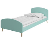 Bett GIGI im skandinavischen Design in mint, 90x200 cm