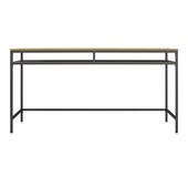 Schreibtisch Cliff (1-St), Gestell aus Metall, Breite 153 cm in Graphite Grau / Eichenoptik