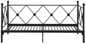 Tagesbett JOSIE 90/180x200 cm in schwarz *Sonderartikel