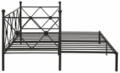 Tagesbett JOSIE 90/180x200 cm in schwarz *Sonderartikel