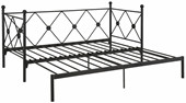 Tagesbett JOSIE 90/180x200 cm in schwarz *Sonderartikel