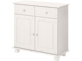 2-trg. Sideboard ANNETTE aus Kiefer massiv in weiß lasiert
