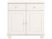 2-trg. Sideboard ANNETTE aus Kiefer massiv in weiß lasiert