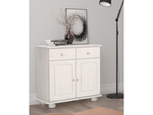 2-trg. Sideboard ANNETTE aus Kiefer massiv in weiß lasiert