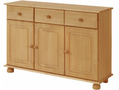 3-trg. Sideboard ANNETTE aus Kiefer massiv in gebeizt geölt