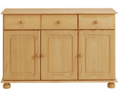 3-trg. Sideboard ANNETTE aus Kiefer massiv in gebeizt geölt