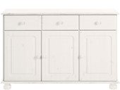 3-trg. Sideboard ANNETTE aus Kiefer massiv in weiß lasiert