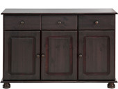 3-trg. Sideboard ANNETTE aus Kiefer massiv, havana lackiert