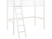 Hochbett ANTJE aus Kiefer Massivholz mit Leiter in weiß