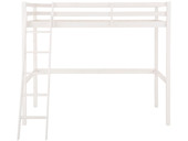 Hochbett ANTJE aus Kiefer Massivholz mit Leiter in weiß