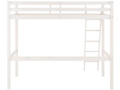 Hochbett ANTJE aus Kiefer Massivholz mit Leiter in weiß