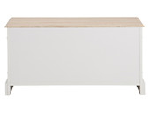Sitzbank BLAIR mit Stauraum in weiß/eichefarben, 90 cm