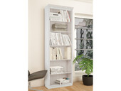 Bücher ANITA Büro mit je 6 Fächer Aus Kiefer massiv in Landhausstil 74x223cm weiß lackiert