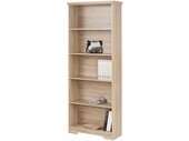 Bücherregal NELE aus MDF in eichefarben, 180 cm hoch