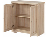 2-trg. Sideboard NELE aus MDF in eichefarben, 80 cm breit