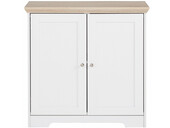 2-trg. Sideboard NELE aus MDF in weiß/eiche, Breite 80 cm