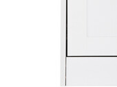 2-trg. Sideboard NELE aus MDF in weiß/eiche, Breite 80 cm