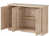 3-trg. Sideboard NELE aus MDF in eichefarben, 118 cm breit