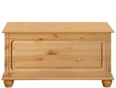 Truhenbank FOTINA aus Kiefer massiv in gebeizt geölt