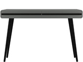 Schreibtisch CICI mit 2 Schubladen in grau/schwarz