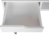 Schreibtisch NABIL mit 2 Schubladen+Ladestation, weiß