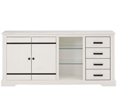 Sideboard LOVIS aus Kiefer Breite 170 cm in weiß