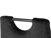 4er-Set Esszimmerstühle MOBUS mit Samtbezug in schwarz