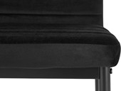 4er-Set Esszimmerstühle MOBUS mit Samtbezug in schwarz