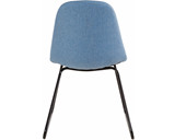 2er-Set Stuhl COCO mit Kufengestell, gepolstert in Jeansblau