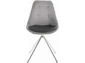 2er Set Stuhl DOVE Microfaser in Retro Design