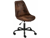 Schreibtischstuhl DAN Vintage braun, Sitzhöhe 44-93 cm