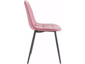 4er Set Stuhl LUCIA aus Kunstleder in rosa