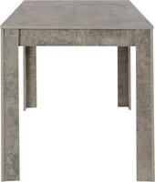 Esstisch LYON in hell betonfarben, Breite 120 cm