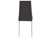 4er-Set Esszimmerstühle BARRON Kunstleder Bezug in schwarz