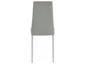 4er-Set Esszimmerstühle BARRON Kunstleder Bezug in grau