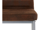 4er-Set Stühle KATIE mit Bezug in Buffalo-Design in braun