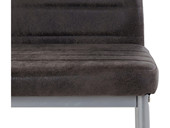 4er-Set Stühle KATIE mit Bezug in Buffalo-Design, anthrazit