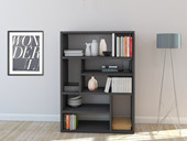 Regal MARIO 120 cm Spanplatte betonfarben matt