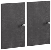 Tür-Set MARIO Spanplatte betonfarben matt für MARIO Regal