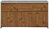 3-trg. Sideboard MALIBU mit Betonplatte, Breite 140 cm